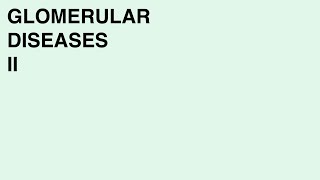 Glomerular Diseases II [upl. by Sarita]