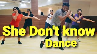 She Dont Know Millind Gaba Song  New Hindi Song 2019  zumba dance fitness choreography by amit [upl. by Arnelle]