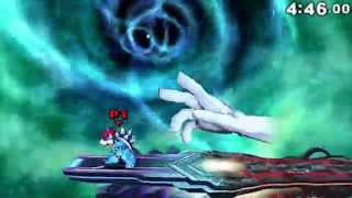 Super Smash Bros 4 3DS  Master Hand Boss Battle No Damage [upl. by Ranee]