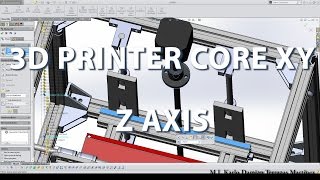 Diseño de impresora 3D COREXY  Diseño de eje Z  Parte 4 [upl. by Ahsias293]