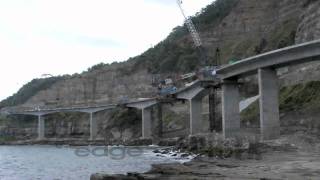 Timelapse construction of the Sea Cliff Bridge [upl. by Timmie]