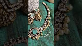 Changeable colour stone necklace with matching earring bestquality bestprice salem shop chanish [upl. by Prosperus]