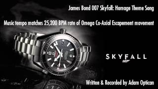 James Bond 007 Skyfall Theme Song Recorded To Beat Of Omega CoAxial Watch Movement [upl. by Vasti838]