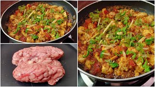 Brain Masala Recipe  Maghaz Masala Fry  Bheja Masala Fry recipe  ideas on Cooking [upl. by Vivien]