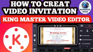 HOW TO CREAT VIDEO INVITATION USING KING MASTER VIDEO EDITOR [upl. by Atirac291]