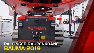 PALFINGER Raupenkrane  PCC 57002 auf der BAUMA 2019 [upl. by Shiekh]