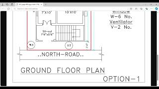 25X40 NORTH FACINGSINGLE FLOORGROUND FLOORVASTU PLAN [upl. by Dygal924]