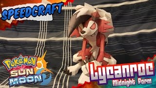 Pokemon Sun amp Moon Papercraft  Lycanroc Midnight Form [upl. by Ylrae]