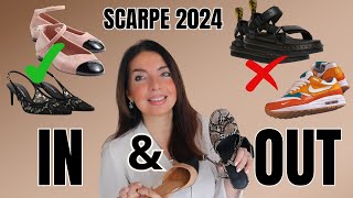 TENDENZE SCARPE 2024 Cosa VA DI MODA e cosa è OUT [upl. by Wira]