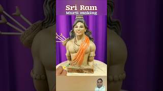 Sri Ram ji ki murti banana  Ram lala murti making  clay art [upl. by Fidellia]