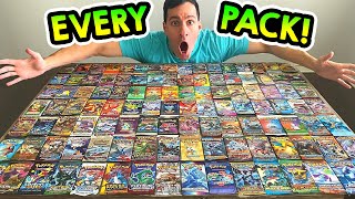 Opening EVERY Pack of Pokemon Cards EVER [upl. by Htederem]