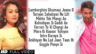 Lamborghini Ghumayi Jaane Ho Full Song Lyrics  Neha Kakkar Jassie Gill  Jai Mummy Di Audio 2019 [upl. by Azil]