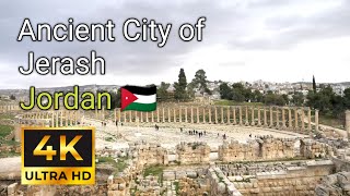 Ancient City of Jerash  Jordan  4K [upl. by Ursola]