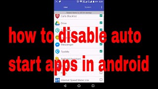 how to disable auto start apps in android [upl. by Frechette977]