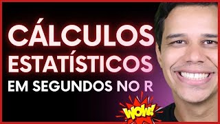 Como fazer cálculos estatísticos em segundos no R  Como calcular médias e fazer gráficos no R [upl. by Solim]