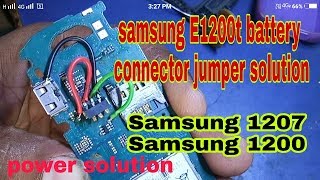 samsung e1200t battery connector jumper [upl. by Oalsinatse]