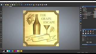 CARVECO Maker the Grape Escape 3D sign for beginners [upl. by Knobloch]