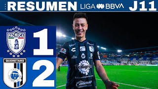 Pachuca 12 Querétaro sorpresiva victoria de Gallos  J11 CL24 [upl. by Assiluy702]