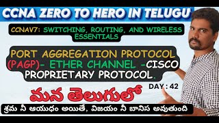 How to Configure Port Aggregation ProtocolPAgP in Telugu cisco Proprietary amp modes of PAgPccna [upl. by Ninnetta]