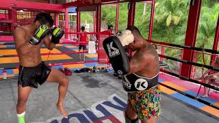 Superbon training with Trainer Gae for the next fight kickboxing muaythai training [upl. by Readus]