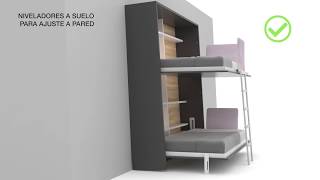 Litera abatible con EasyBed  Tetris Systems SL [upl. by Viridis]