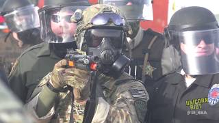 Police amp Military Attack Oceti Sakowin Treaty Camp 10272016 [upl. by Sven]