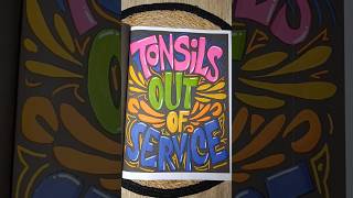 Tonsils Out Of Service ⚠️🎨 tonsil tonsillitis coloringbook [upl. by Mastic487]