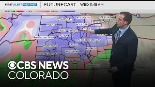 Several snow chances across Colorados mountains Denver ahead of Thanksgiving [upl. by Nimsaj]