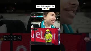 MAC ANDREW WINS IT AFTER THE SIREN VS ESSENDON REACTION [upl. by Durst]