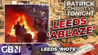 WATCH Leeds set ABLAZE as RIOTS take over streets and struggling cops call in REINFORCEMENTS [upl. by Kerby]