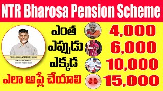 NTR Bharosa Pension Scheme Full Details 2024  NTR Bharosa Pension Scheme 2024 [upl. by Robbi]