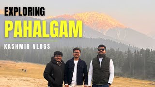 Kashmir Vlog Day 4 Pahalgam Winter Wonderland Snowfall amp Scenic Horse Riding Adventures 😃 [upl. by Nomyad630]