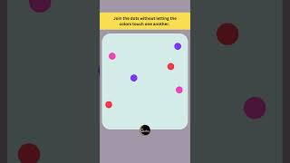 Connect the dots without crossing the LINES  Line Puzzle Game  Connect the Dots Game [upl. by Rosabella439]