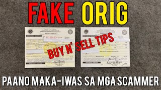 Paano malalaman kung Original o Fake ang Certificate of Registration ng motor mo CR [upl. by Atiuqan]