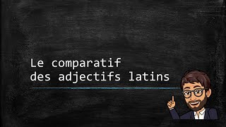 Ladjectif latin 03  Le comparatif des adjectifs latins [upl. by Aciretnahs896]