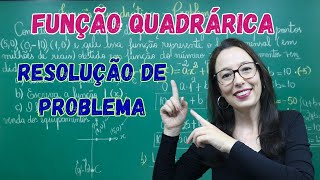 RESOLUÇÃO DE PROBLEMA COM FUNÇÃO QUADRÁTICA [upl. by Stefania]