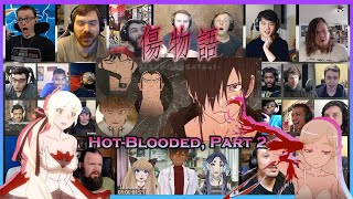 Kizumonogatari HotBlooded Part 2 REACTION MASHUP [upl. by Acyre]