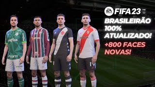 MELHOR PATCH COM BRASILEIRÃƒO E LIGA ARGENTINA PARA FIFA 23 GRÃTIS 800 FACES ATUALIZADAS IMSTUDIO [upl. by Elison]