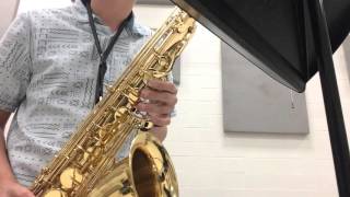 TMEA AllState Etude  Tenor Saxophone  Ferling 10 [upl. by Aven]