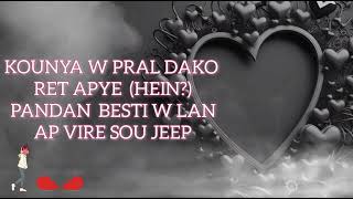 POU KOUNYA SE LOVE ♥️SPEEDYTKF OFFICIEL Audio Lyrics [upl. by Anaujat]