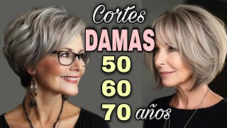 Cortes de Cabello para DAMAS que QUITAN AÑOS y DISIMULAN ARRUGAS Después de los 506070 años 2024 [upl. by Janice]