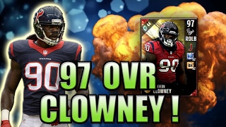 GOT 97 CLOWNEY OVER 6 DEFENDERS WTF  MADDEN NFL 17 ULTIMATE TEAM [upl. by Gnas175]