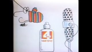 4Way Nasal Spray Animated Commercial 1975 [upl. by Nytsud]