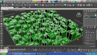 درس تصميم مدينة بواسطة فلتر Greeble في برنامج 3D max [upl. by Solrac252]