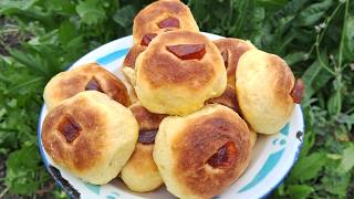 BOLLOS DULCES esponjosos con membrillo al HORNO Receta casera Fácil Rápida Masa Dulce sin MANTECA [upl. by Lhamaj]