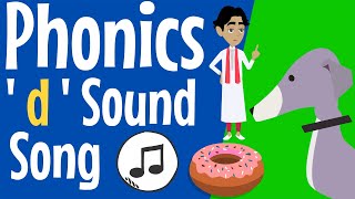 Phonics d Sound Song  d sound  the letter d  consonant d  d song  d  Phonics Resource [upl. by Aiclid668]