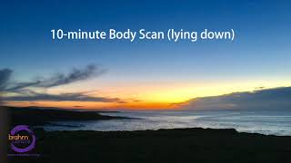 10min Body Scan Lying Down Mindfulness Practice  Angie Chew [upl. by Alleira894]