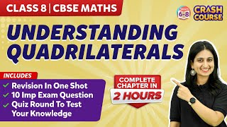 Understanding Quadrilaterals  ONE SHOT  Revision  Practice  Class 8  Chapter 3 [upl. by Idur880]