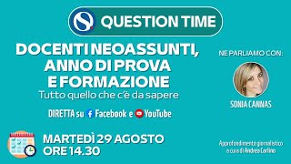 Docenti neoassunti anno di prova colloquio e test finale Le risposte alle vostre domande [upl. by Yornek]