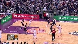 Highlights Cedevita  Partizan NIS 2542014 [upl. by Adnot]